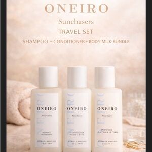 Oneiro Sunchasers Travel Set Shampoo Conditioner + Body Milk Bundle